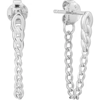 Náušnice Dámské náušnice Ania Haie E021-03H Mincovní stříbro Šedá (2 cm)