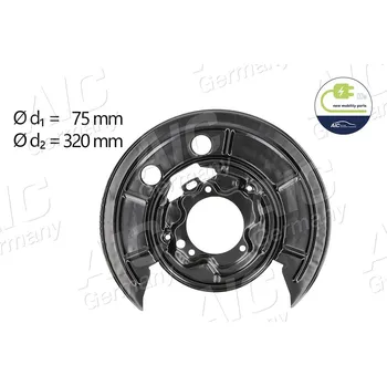 Brzdový kotouč Ochranný plech proti rozstřikování, brzdový kotouč A.I.C. 56432