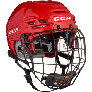Hokejová helma Helma CCM Tacks 910 Combo SR, červená, L, 58-63cm CCM