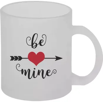 Hrnek 330 ml - skleněný matný Be mine