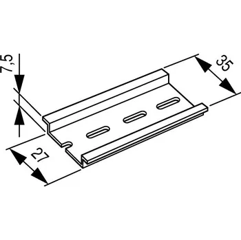 Elektroinstalační materiál EATON Lišta TS 3x 7,5/200 perforovaná 53030