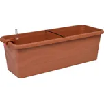 Plastkon Gardenie Smart Samozavlažovací truhlík balkonový, plast, terakota, 80 × 22,5 × 19 cm 41111032