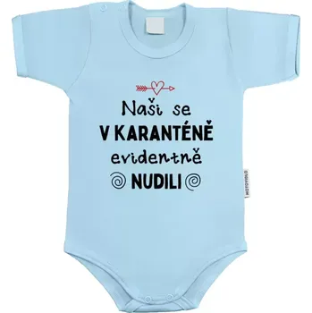 Kojenecký body Dětské body s krátkým rukávem Naši se v karanténě evidentně nudili