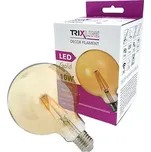 Žárovka Filament LED E27 10W G125 bílá teplá TRIXLINE P499 Gold