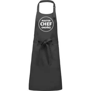 Kuchyňská zástěra Zástěra Kariban Classic Master chef, vlastní jméno