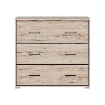 Komoda BRW RONSE komoda KOM3S, dub san remo světlý/šedý wolfram