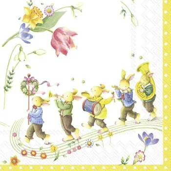 Papírový ubrousek Velké ubrousky 33x33 cm SPRING FANTASY AWAKENING (V&B), IHR