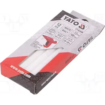 Dílna Yato Lepidlo do tavné pistole 7,2x100mm 12 ks bílé YT-82446