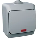 Schneider Electric Cedar Plus Vypínač s doutnavkou, ř. 6So střídavý, termoplast, šedý WDE000661