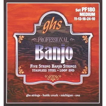Struna pro kytaru a smyčcový nástroj GHS Struny na banjo GHS PF 180