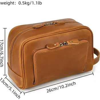 Pánské malé tašky pravá kůže clutch brašna do ruky Barva (Varianta): Design5(tmavě hnědá)