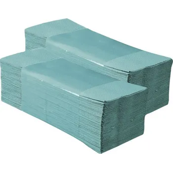 Papírový ručník Ručníky papírové ZZ 7,5kg zelené 1 vrstvé recykl