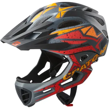 Cyklistická přilba CRATONI C-Maniac Pro Black/Red/Orange Matt