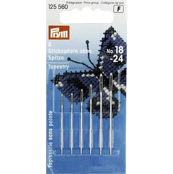 PRYM Gobelínové jehly s tupým hrotem, č. 18-24, různé