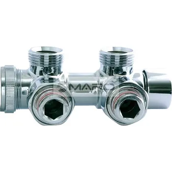 Radiátor Hydronix Ventil termostatický Hydromodul rohový pro hlavici vpravo, chrom, TwinsP02