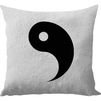 Polštář Polštář bílý 40x40 cm - dlouhý chlup JIN