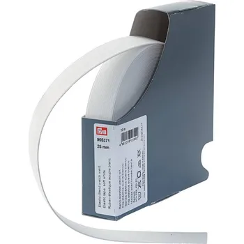 Galanterie PRYM Pruženka jemná, 25 mm, bílá, 10 m