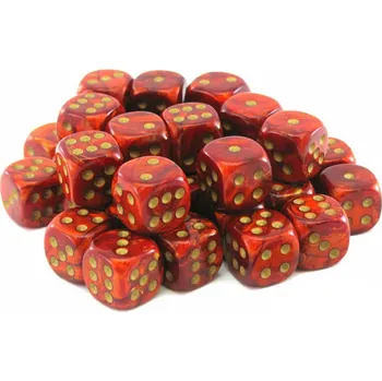 Hrací kostka Kostka D6 12mm - šarlatově červená (Chessex)