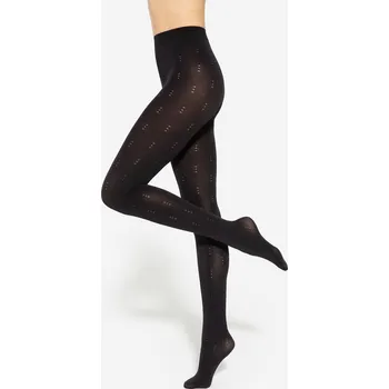 Dámské punčochy Černé silonky se vzorem Gatta Loretta wz.147 50 den Velikost: S, Barva: Černá