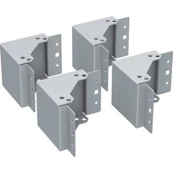 Rozvaděč SOLARIX Univerzální sada rohů podstavců výšky 100mm vč. montážní sady RAL7035 86064400