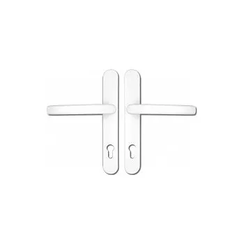 Dveřní kování Satos Kování plast. dveře A7/92 klika-klika BÍLÁ s vrat. mechanismem