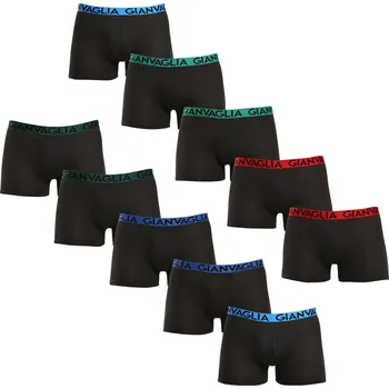 Boxerky 10PACK pánské boxerky Gianvaglia černé (021) XL Možnost vrácení zboží ZDARMA do 120 dnů!
