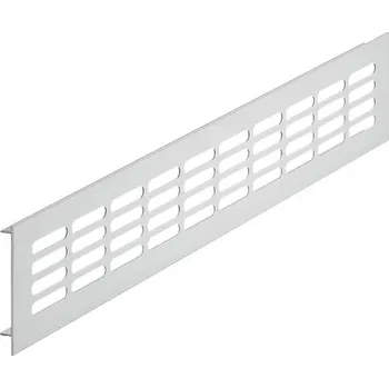 Větrací mřížka Stabilit Větrací mřížka krbová, vnější rozměry: 1000 × 60 mm, hliník, stříbrná 495.03.002