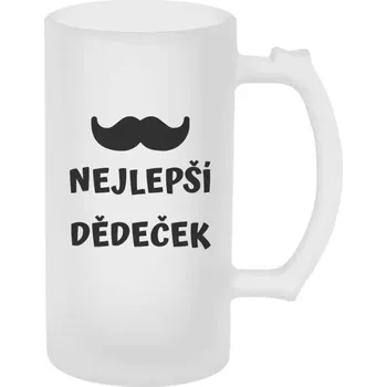 Sklenice Půllitr pro dědečka - Nejlepší dědeček - matný