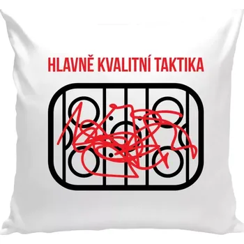 Polštář Polštář bílý 40x40 cm Hlavně kvalitní taktika