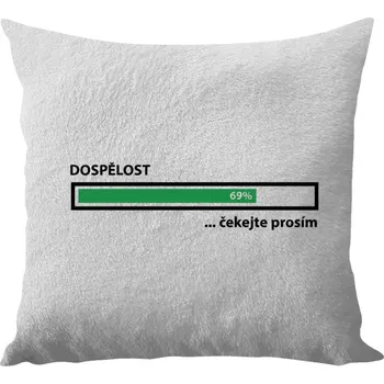 Polštář Polštář bílý 40x40 cm - dlouhý chlup Dospělost - čekejte prosím