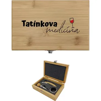 Dřevěná hračka Sada k vínu dřevěná Tatínkova medicínka