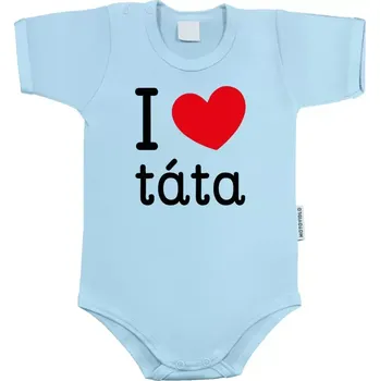 Kojenecký body Dětské body s krátkým rukávem I love táta