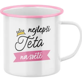 Plecháček s potiskem Nejlepší teta na světě, s korunkou