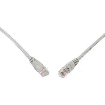 Kabel SOLARIX Patch kabel CAT5E UTP PVC 7m šedý non-snag-proof C5E-155GY-7MB 28310709