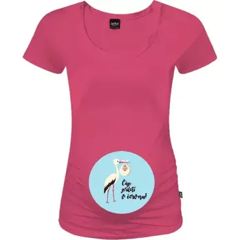 Těhotenské tričko Johanka Čáp přiletí v měsíci...