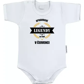 Kojenecký body Dětské body s krátkým rukávem Opravdové legendy se rodí v ...