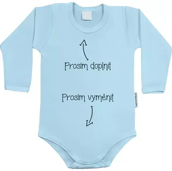 Kojenecký body Dětské body s dlouhým rukávem Prosím vyměnit a doplnit