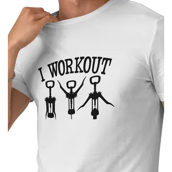 Pánské tričko Pánské triko bílé - I workout 3XL