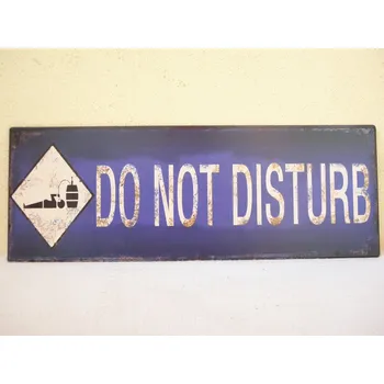 Obraz RETRO OBRAZ - DO NOT DISTURB - PLECH