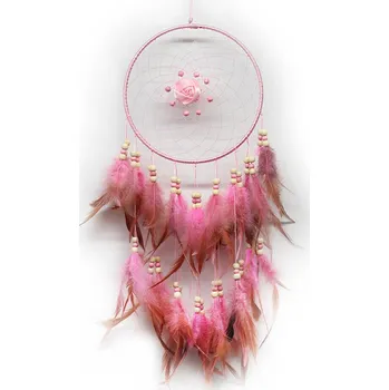 Lapač snů Lapač snů - Růžový s květinou