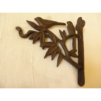 KOVOVÁ OZDOBNÁ KONZOLE NA ZEĎ PRO ZAVĚŠENÍ