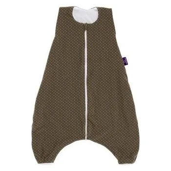 Spacák Träumeland Lehký spací pytel "to GO" - Pünktchen Oliv, 92 cm