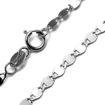 Řetízek Zlatý řetízek z bílého zlata