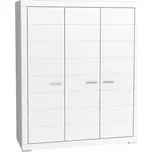 REMPART šatní skříň, bílá, 5 let záruka +možnost VÝNOSU + PROVĚŘENO zákazníky + vyzvednutí ZDARMA