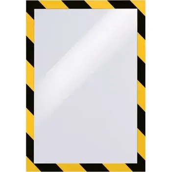 Magnetický informační rámeček DURAFRAME A4, černá / žlutá