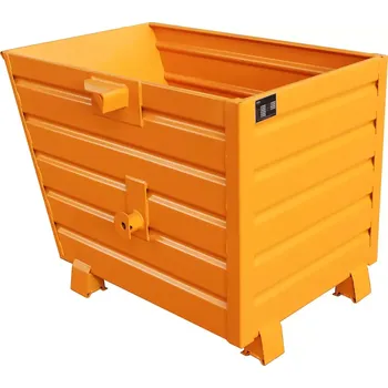 Popelnice Stohovatelný kontejner TRV, oranžová, nosnost 1500 kg