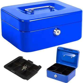 Příruční pokladna Verk Příruční pokladna 20 x 16 x 9 cm modrá