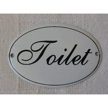 Plechová cedule PLECHOVÁ NÁSTĚNNÁ CEDULKA - TOILET