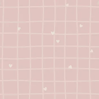 Větrací mřížka Mřížka se srdíčky - Růžová Materiál: Nepromokavá tkanina