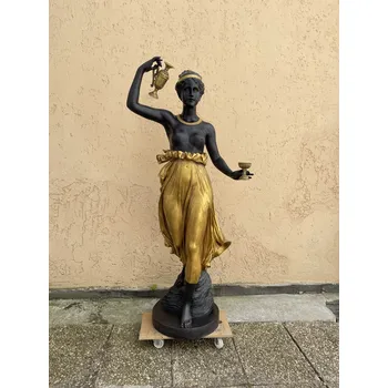 LUXUSNÍ BRONZOVÁ SOCHA V SECESNÍM STYLU 165 cm